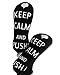 Baby Be Mine Labor and Delivery Non Skid Socks Maternity Pregnancy (6-10, Keep calm and push!)