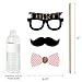 Chic 30th Birthday - Pink, Black and Gold - Birthday Photo Booth Props Kit - 20 Count