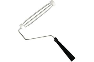 Edward Tools 9” Paint Roller Frame – 4-Wire Steel Cage, Smooth Rolling, Threaded Comfort Grip Handle