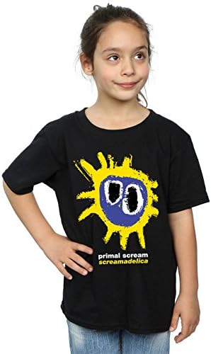 Primal Scream Girls Screamadelica Logo T-Shirt 7-8 Years Black