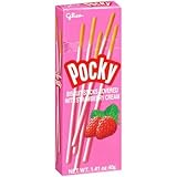 Pocky Biscuit Stick, Strawberry Cream Covered, 1.41 Ounce (Pack of 20)