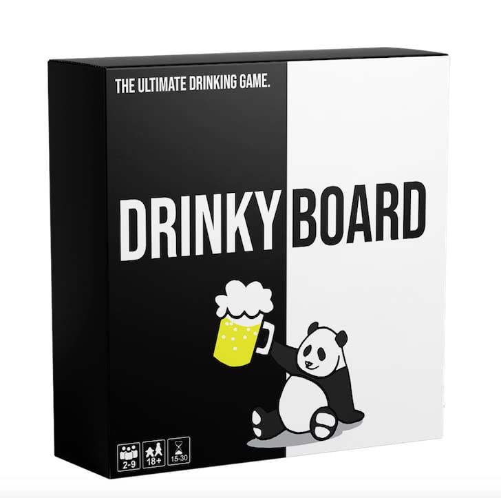 Drinky Board - Board Games For Adults | Party Games | Adult Drinking Games | The Hangover from Garden Games | Forget Beer Pong | Drinking Card Games | 50+ Unique Drinking Challenges