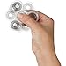 White Fidget Spinner with hybrid ceramic ball bearings for a smooth, quiet spin that doesn't stop. Perfect for people with ADD, ADHD, anxiety, sensory processing disorder or any fidgeting.