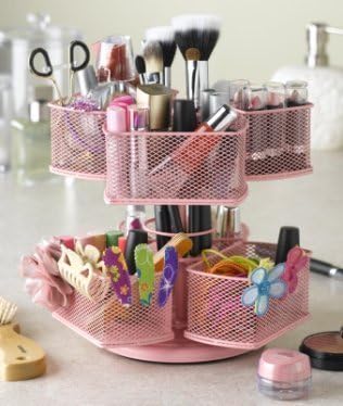 Nifty Cosmetic Organizing Carousel, Pink by Nifty Home Products