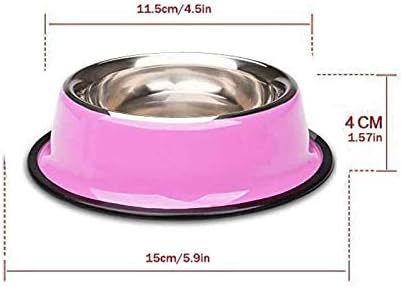 3 Pieces Cat Bowl Stainless Steel Non-Slip and Leak-Proof Cat Food Bowl,Feeding Bowls For Cats, Cat Water Bowl - Image 3