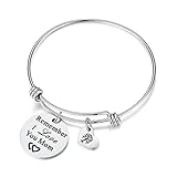 Studiocc Women Jewelry Remember I Love You Mom Adjustable Bangle Bracelets with Heart Tree of Life Charm, for Women, Mom, Grandmother from Daughter Son, Mom in Law Gifts (mom-Silver)