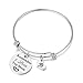 Studiocc Women Jewelry Remember I Love You Mom Adjustable Bangle Bracelets with Heart Tree of Life Charm, for Women, Mom, Grandmother from Daughter Son, Mom in Law Gifts (mom-Silver)