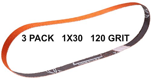 Norton SG Blaze Plus-1x30-120 Grit Ceramic Sharpening Belts 3 Pk - Long Lasting