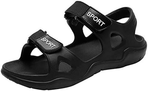Starpromise Summer Outdoor Mens Flats Casual Beach Athletic Shoes Non-Slip Sport Sandals Black