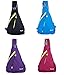 iColor Sling Chest Bag Sports Crossbody Backpack Triangle Packs Daypack Gym Shoulder Bag w/Phone Water Bottle Carrier Holder for Cycling Walking Dog Hiking Travel Outdoor Camping