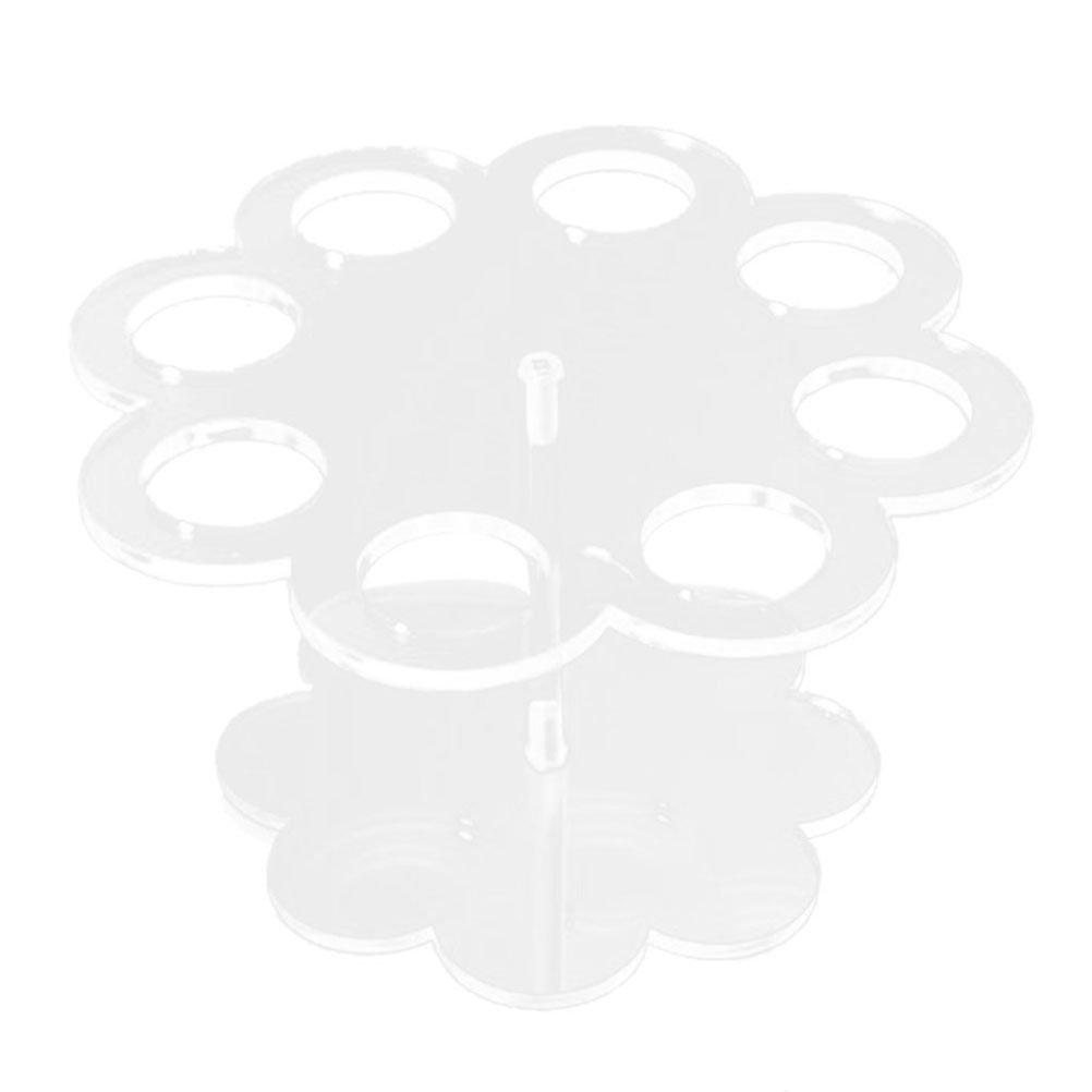 BESTOMZ - Acrylic Ice Cream Cone Holder, Detachable with 8 Holes (Transparent)