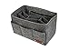JN & GRACE Felt 13-pocket Zipper Handbag Insert Purse Organizer for women (3 sizes, 5 colors) (Medium, Grey)