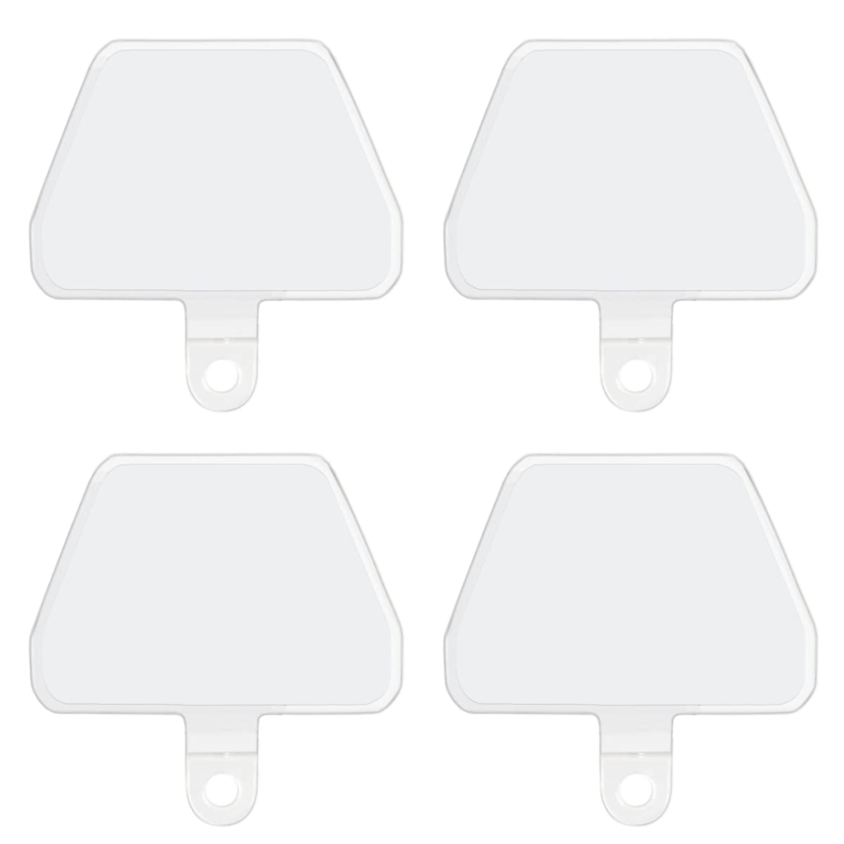 Phone Tether Tab, 4 Pack Update Clear Phone Lasso Patch with Replacement Part for Smartphone Lanyard Safety Tether（4 Pack Clear）