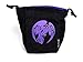 Microfiber Large Dice Bag | Truly Reversible with Raven Image on Each Side | Stands Up on its Own and Holds 200+ Dice