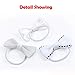 KOONY Baby Girls Bow Hair Tie Elastic Rubber Bands Ponytail Holder Mini Hair Accessories 20pc/set (White)