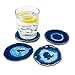 Blue Agate Coasters Set of 4-3.5