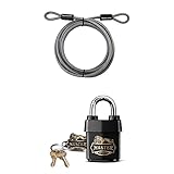 Master Lock 15' Cable & Heavy Duty Outdoor Lock