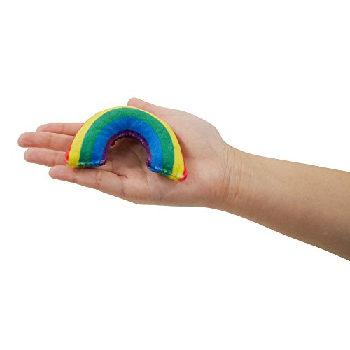 Pet Craft Supply Cat Toy Set - Multi Color Rainbow cat accessories - cat supplies - kitty toys - cat plush toy pack - cat wand catnip mice value pack set of 15 toys
