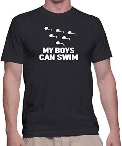 Father's Day Baby Announcement My Boys Can Swim Funny T-shirt