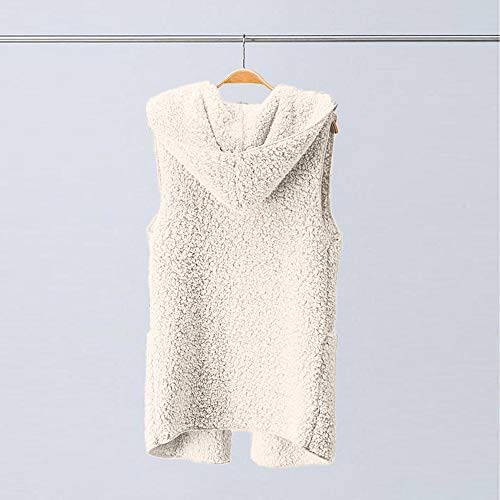 Duseedik Winter Sweatshirt, Womens Vest Cardigan Winter Warm Hoodie Outwear Casual Coat Faux Fur Parka Zip Up Sherpa Jacket