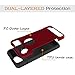 Dailylux Google Pixel 2 Case, Slim Fit Carbon Fiber TPU + PC Shock Absorption Anti-Scratches Flexible Soft Armor Bumper Protective Case Cover for Google Pixel 2 Phone-Red