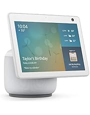 Echo Show 10 (3rd Gen) | HD smart display with motion and Alexa | Glacier White