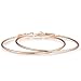 3 Pairs Big Hoop Earrings, 60mm Stainless Steel Hoop Earrings in Gold Plated Rose Gold Plated Silver for Women Girls (60mm)