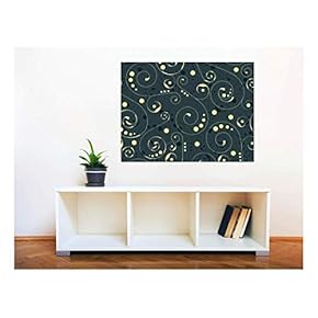 Removable Wall Sticker/Wall Mural - Seamless Floral Pattern | Creative Window View Home Decor/Wall Decor - 24"x32"