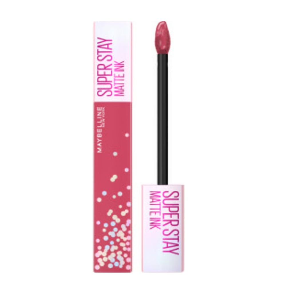Maybelline L'Oreal SuperStay Matte Ink Liquid Lipstick, Birthday Edition, Up To 16H Wear, Birthday Bestie Pink
