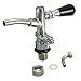KINGSO Stainless Steel with Chrome Brass Inner Beer Faucet with Shank for Keg Tap (Silver)