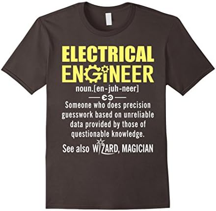 Men's Electrical Engineer Shirt - Electrical Engineer Definition 2XL Asphalt