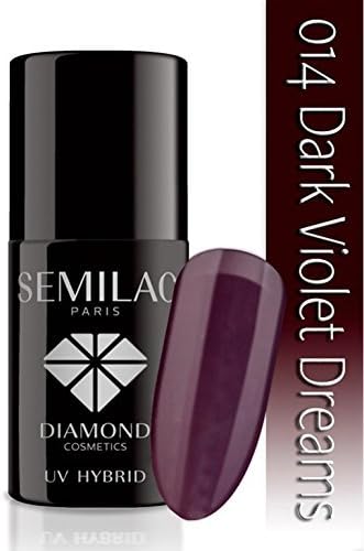 SEMILAC Dark Violet Dreams 014 UV LED Gel Hybrid by Semilac Paris