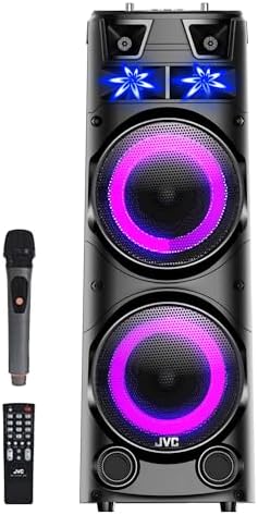 JVC Portable Bluetooth Party speaker with wireless mic and remote