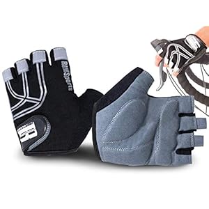 RIMSports Cycling Gloves Reflective Mountain Bike Gloves for Day & Night Riding Ideal Biking Gloves & Road Bike Gloves…