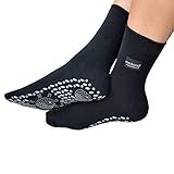 Medipaq Self Heating Magnetic Tourmaline Therapy Health Socks 1X Pair - Black