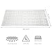 ALL PRIDE Bathtub and Shower Mat, Non Slip, Machine Washable, Woven Design, Perfect Bath Mat for Tub and Shower for Kids and Elderly, 28 x16 Inch, White