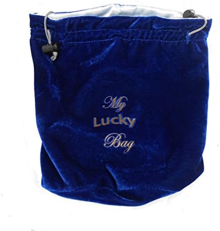 8"x 6" Dark Blue Velvet (Outside) Light Blue Satin (Inside) Multi-Purpose Carrying Bag wth Drawstrings (Gadgets, Jewelry, Gifts, Keys, Dice, Rune/tarot)