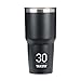 Takeya Originals Vacuum-Insulated Stainless-Steel Tumbler with Sip Lid, 30oz, Black