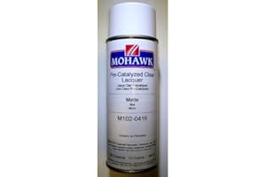 MOHAWK FINISHING PRODUCTS Mohawk Pre-Catalyzed Clear Lacquer, Matte Finish, M102-0416, 13 oz