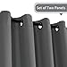H.VERSAILTEX Blackout Curtains for Bedroom Curtains Thermal Insulated Room Darkening Window Treatment Extra Long Curtains/Drapes, Grommet Panels (Set of 2, 52 by 108 - Inch, Grey)