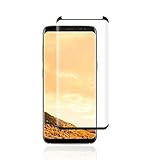Galaxy S8 Screen Protector,Vensss Tempered Glass [Case Friendly] 3D Curved Edge Ultra Clear 9H Hardness Anti-Scratch, Anti-Fingerprint, Bubble Free for Samsung Galaxy S8(Black).