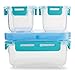 Rubbermaid LunchBlox Leak-Proof Snack Pack Lunch Containers, Blue