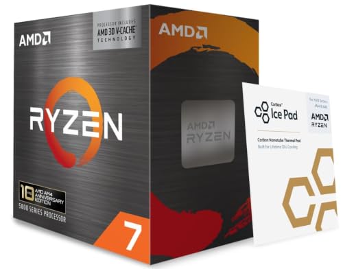 AMD Ryzen 7 5800X3D 10th Anniversary Edition Desktop-Prozessor für Sockel AM4 und DDR4