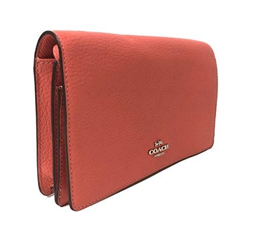 coach pebbled crossbody clutch