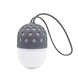 JS-BASE Mini Portable Wireless Bluetooth Speaker Colorful Lights,IPX4 Waterproof, Sport Loudspeakers Stereo,Built in Microphone for Handsfree,Connect to Audio Devices Via 3.5mm AUX Cable(Grey)