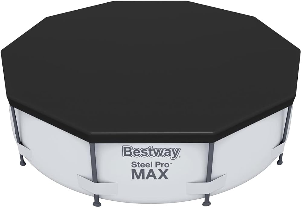 Bestway Flowclear 58036-19 Pool Cover 10 ft for Steel Pro Max Round Pools