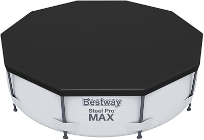 Bestway Flowclear 58036-19 Pool Cover 10 ft for Steel Pro Max Round Pools