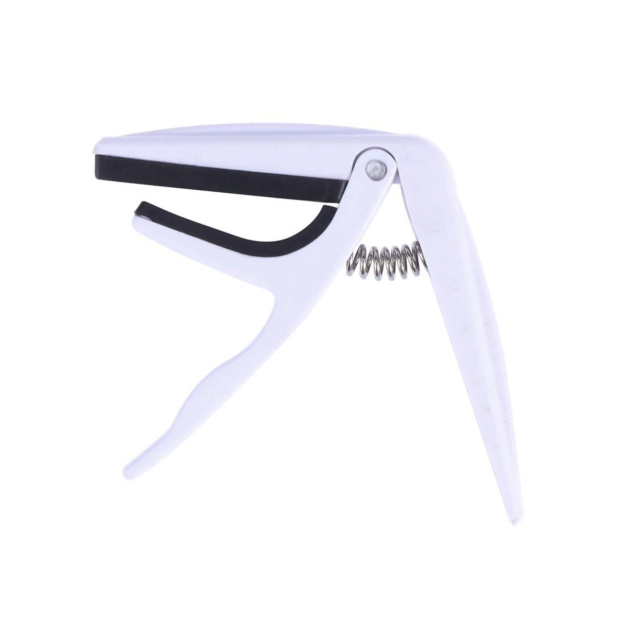 TOYANDONA Professional Ukulele Capo - Single-Handed Zinc Alloy Classical Guitar Capo for Acoustic, Electric, Mandolin - White