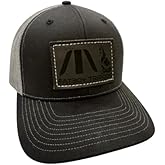 FatBoy Tripods Trucker Hat Includes Coyote Patch, Black - Cotton/Polyester Cap, Breathable Mesh, Richardson, Leather Circle Patch