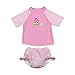 i play. by green sprouts Rashguard Set with Reusable Swim Diaper | All-day UPF 50+ sun protection, wet or dry